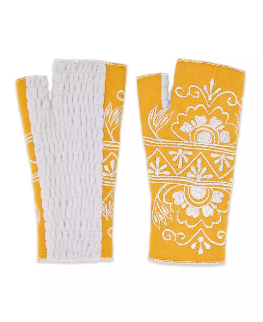 Feelgoodz Women s Artisan Crafted Fleece Lined Lawsone Fingerless Gloves