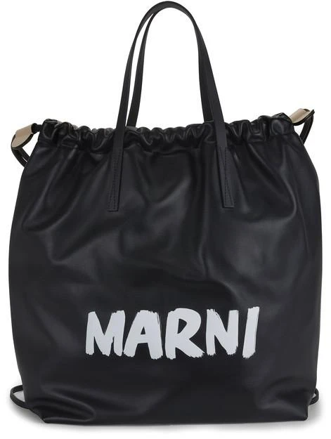 Marni Gusset Backpack Bag in smooth calfskin 1