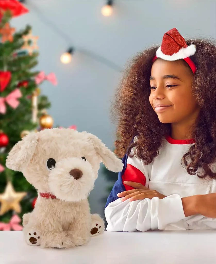 Geoffrey
s Toy Box 10" Golden Retriever with Christmas Hat Plush Toy, Created for Macy
s 2