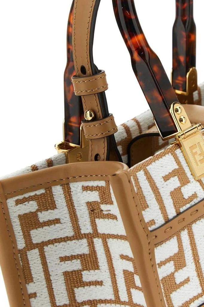 Fendi Fendi Sunshine FF Jacquard Small Top Handle Bag 4