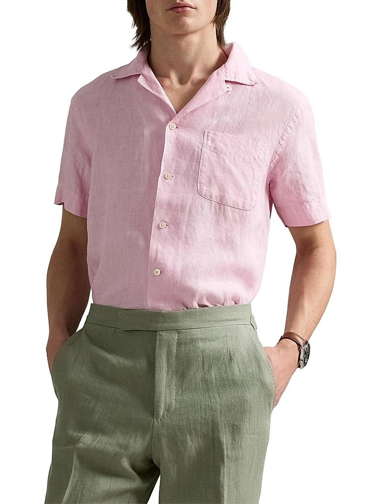 Ralph Lauren Classic-Fit Slub Linen Camp Shirt 3