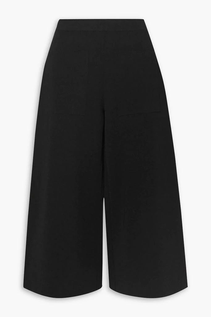 Stella McCartney Cropped stretch-knit wide-leg pants 1