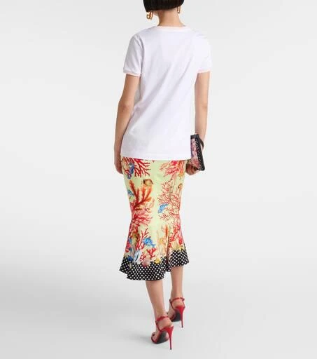 Dolce 
Gabbana Capri printed cotton jersey T-shirt 3