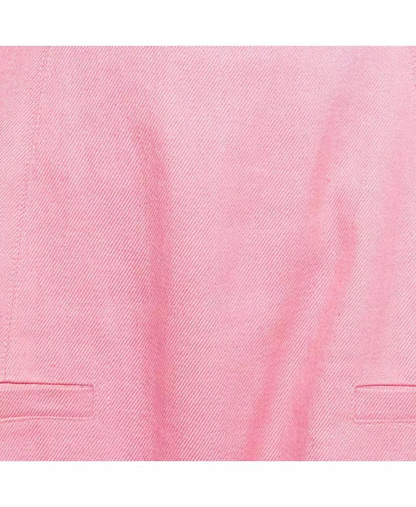 Pre-Owned Jacquemus Women
s Pink Linen Blend Cut-Out La Robe Limao Mini Dress 4