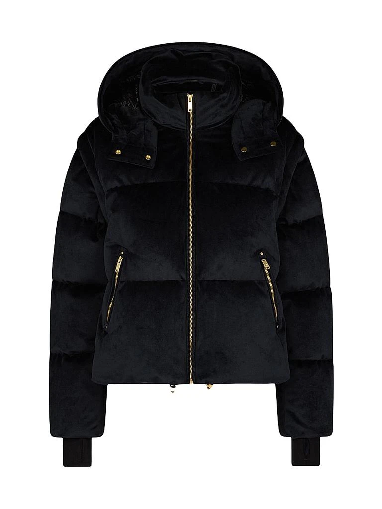 Moose Knuckles Misti Gold Velour Down Puffer Jacket