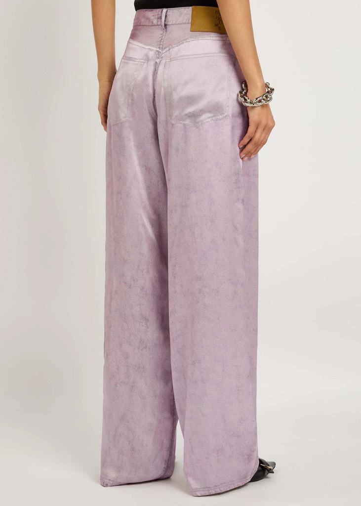HAIKURE Bethany Crack Print silk jeans 3