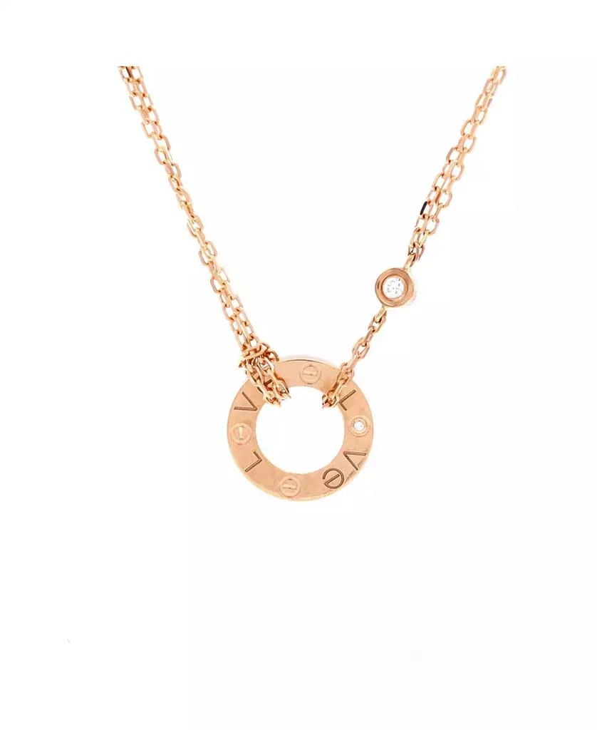 Cartier 2 Diamonds Love Pendant Necklace