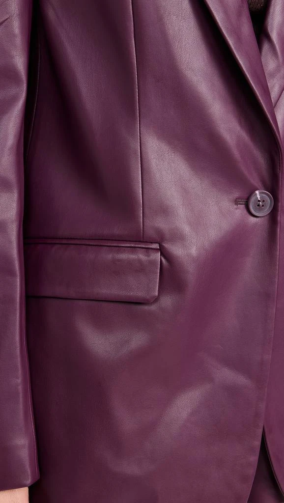Susana Monaco Faux Leather Boyfriend Jacket 5