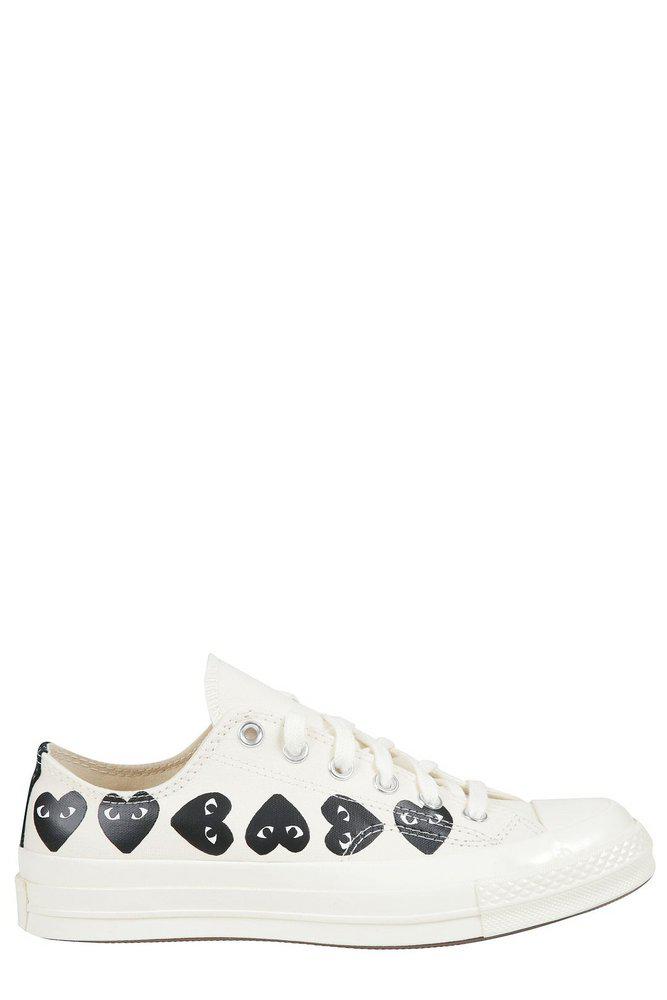 Comme des Garcons Comme des Garçons Play X Converse Chuck 70 Heart Printed Lace-Up Sneakers