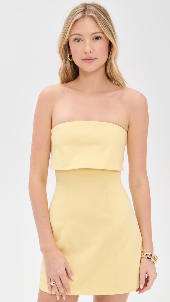 Misha The Jemma Sateen Mini Dress
