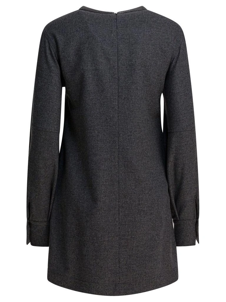 Brunello Cucinelli Brunello Cucinelli Long Sleeve Crewneck Dress 2