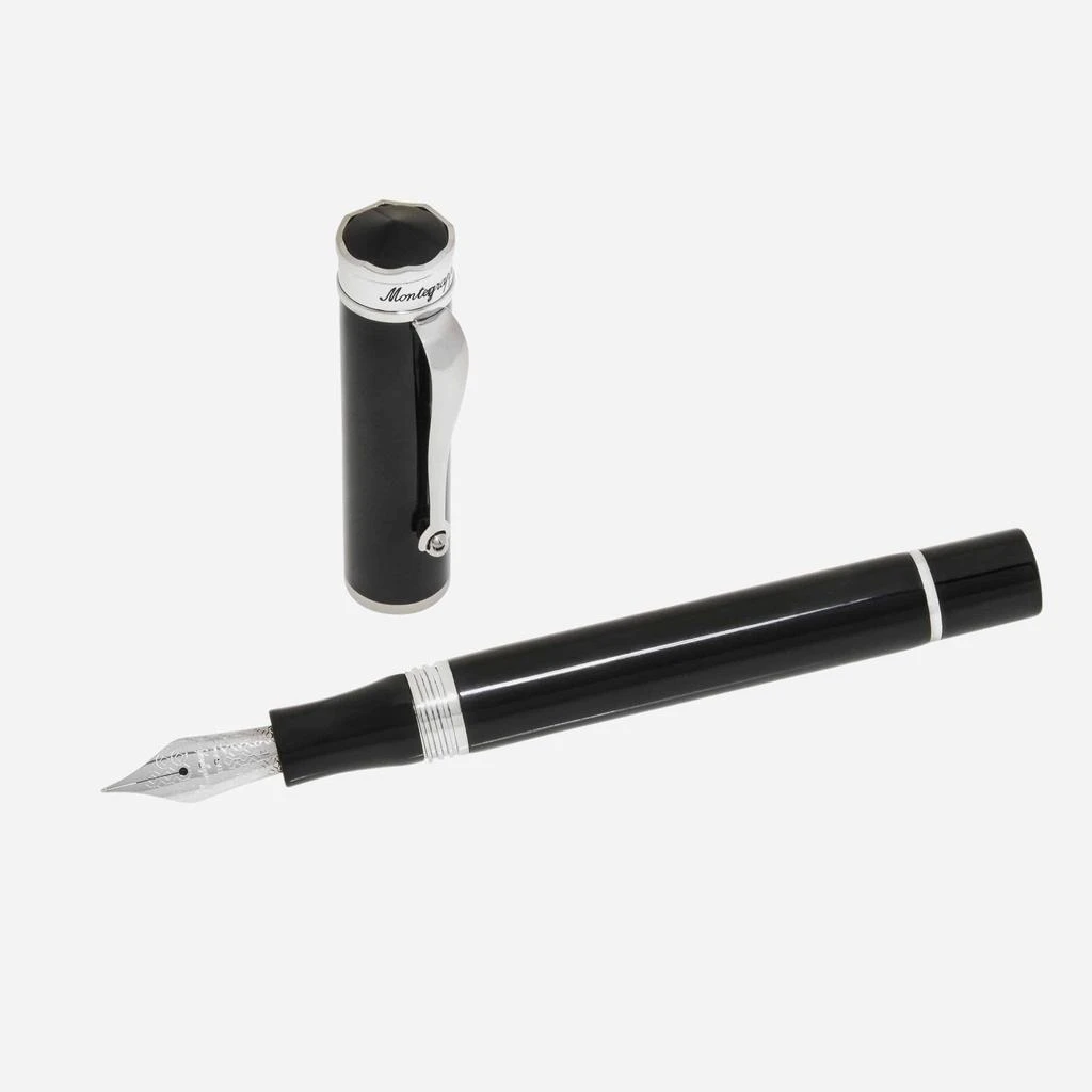 Montegrappa Montegrappa Ducale Black Fountain Pen (F) ISDUR2PC 2