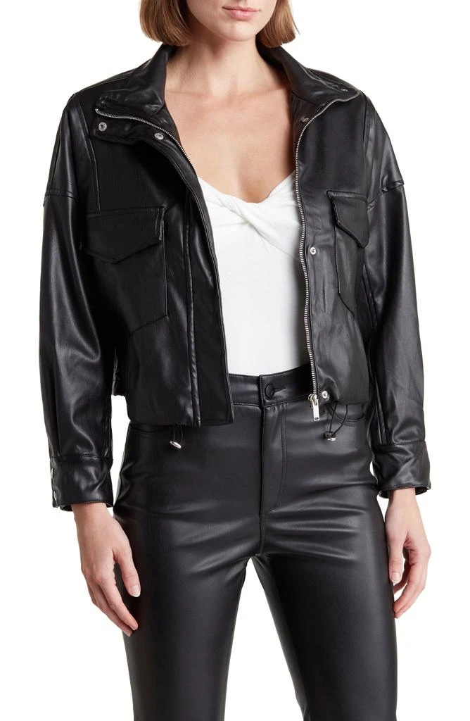 VIGOSS Faux Leather Moto Jacket 1