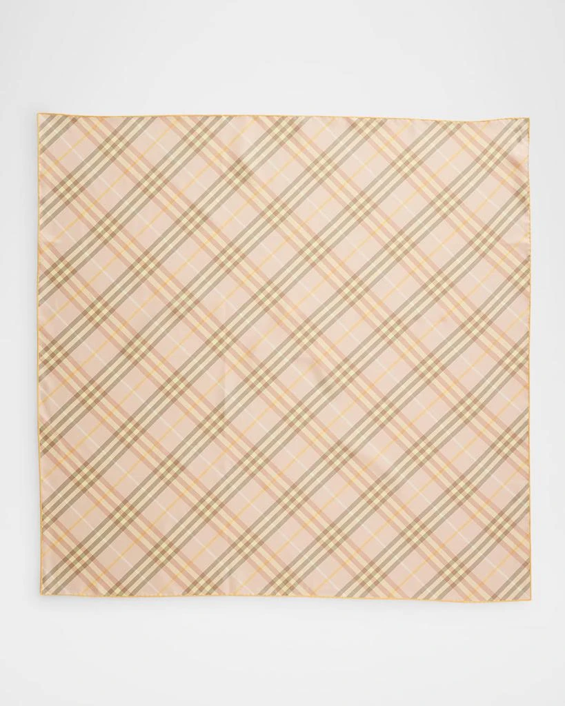 Burberry Check-Print Silk Scarf 1