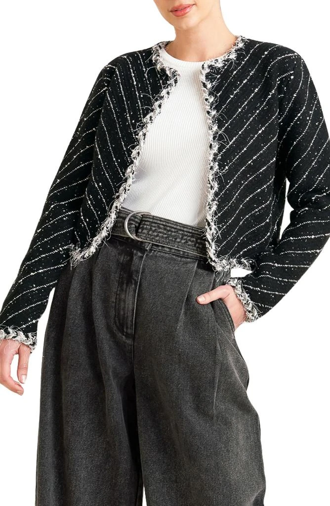 FREEMARKET Crop Knit Jacket