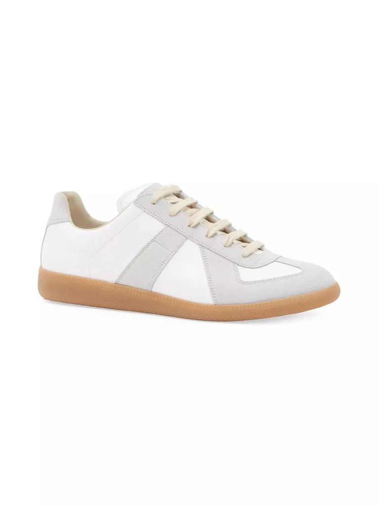 MAISON MARGIELA Replica Leather & Suede Sneakers 2