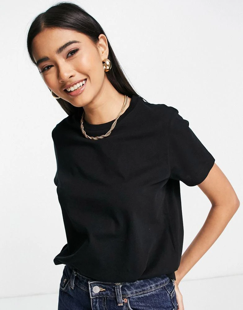 ASOS ASOS DESIGN ultimate t-shirt with crew neck in cotton blend in black - BLACK 1