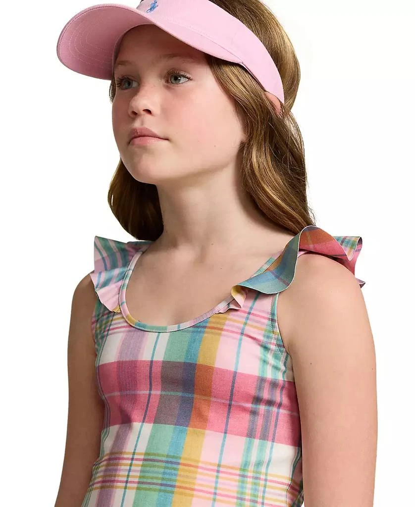 Ralph Lauren Big Girls Madras-Print Performance Jersey Top 2