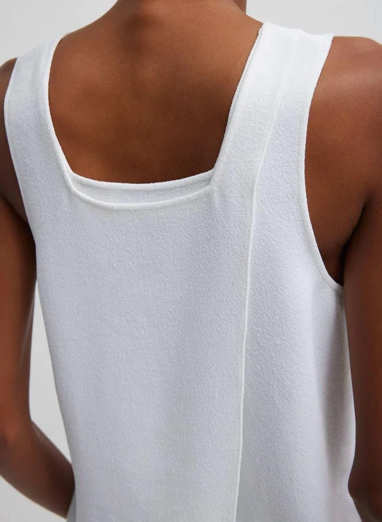 Tibi Tibi - Pebble Sable Square Neck Cross Back Tank Top 5