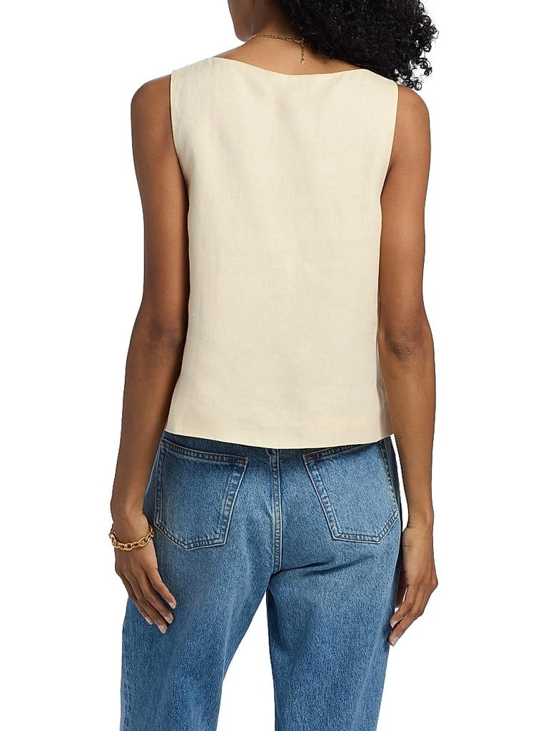 Reformation Addison Linen Vest Top 5