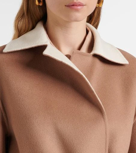 Joseph Arnold wool, cashmere, and silk wrap coat 4