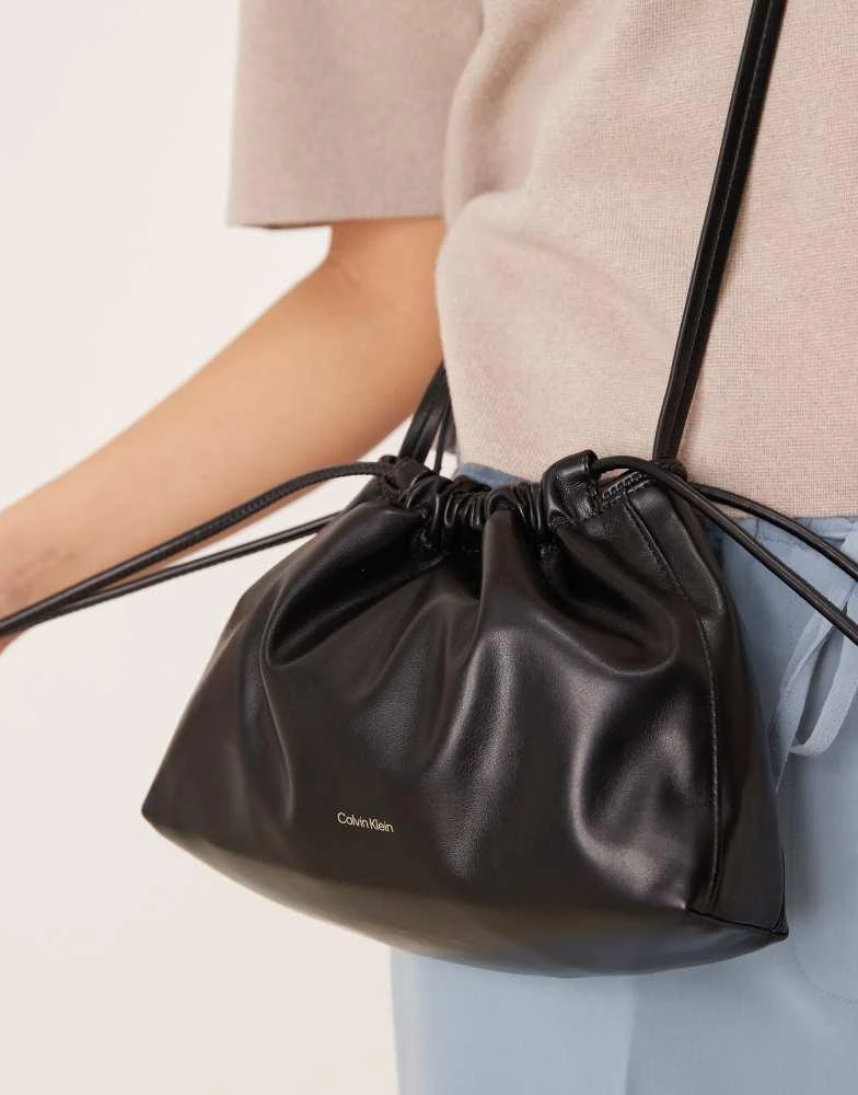 Calvin Klein Calvin Klein Jeans drawstring crossbody bag in black 4