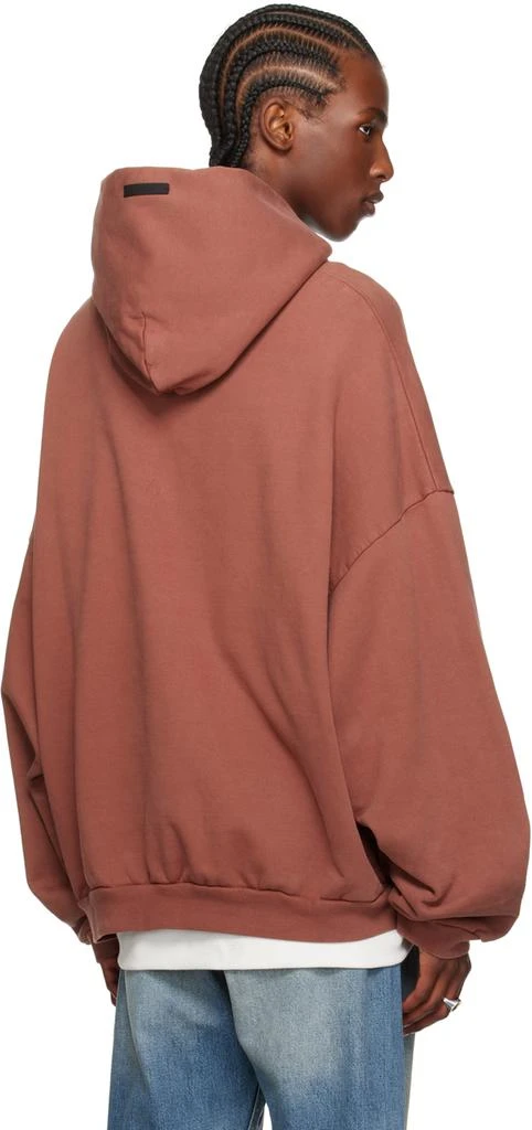Essentials Burgundy Heavyweight Hoodie 3