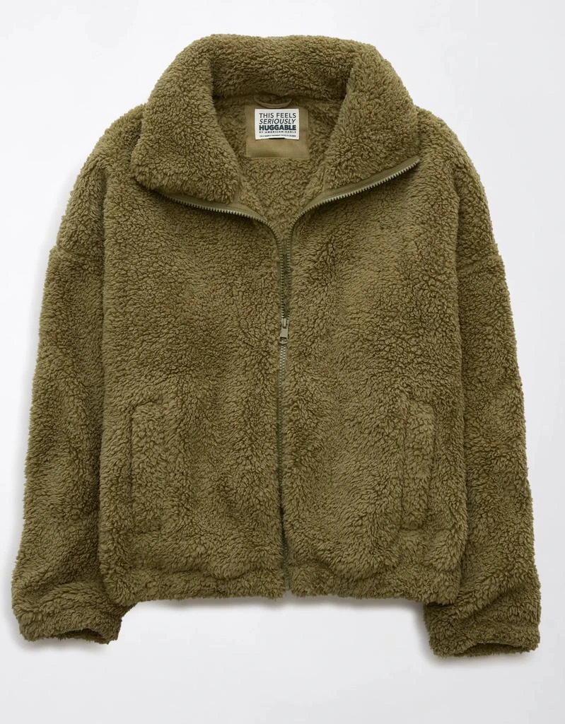 AE AE Zip-Up Bear Hug Sherpa Sweatshirt 4