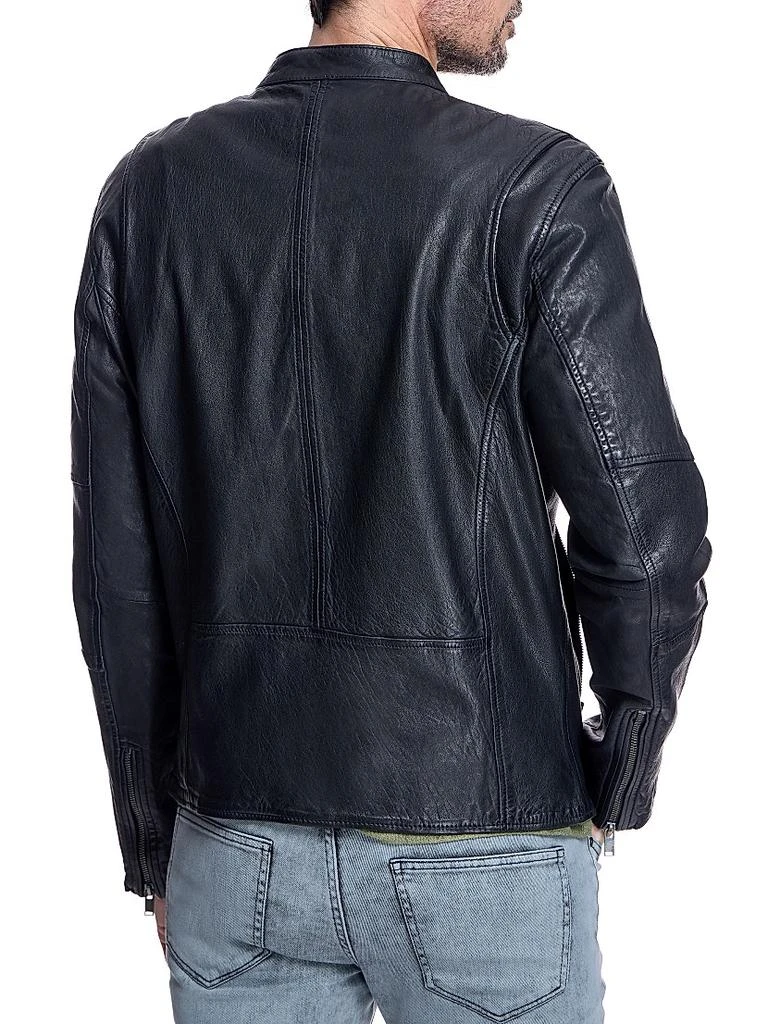 Maximilian Men's Collarless Bomber Jacket 4