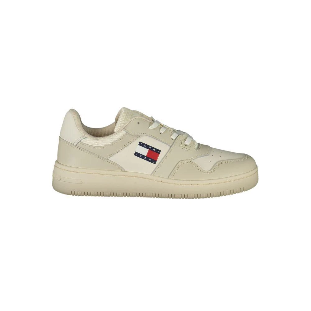 Tommy Hilfiger Tommy Hilfiger Beige Leather Men Sneaker  display picture 3