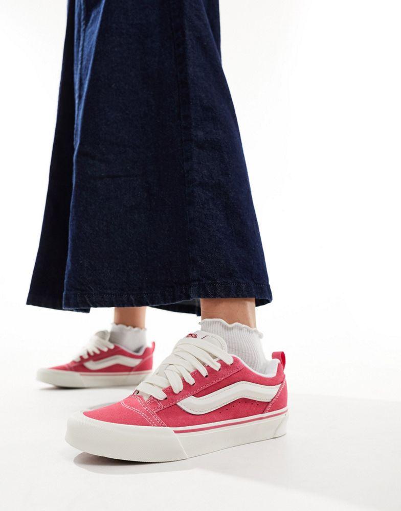 Vans Vans Knu Skool trainers in pink and white