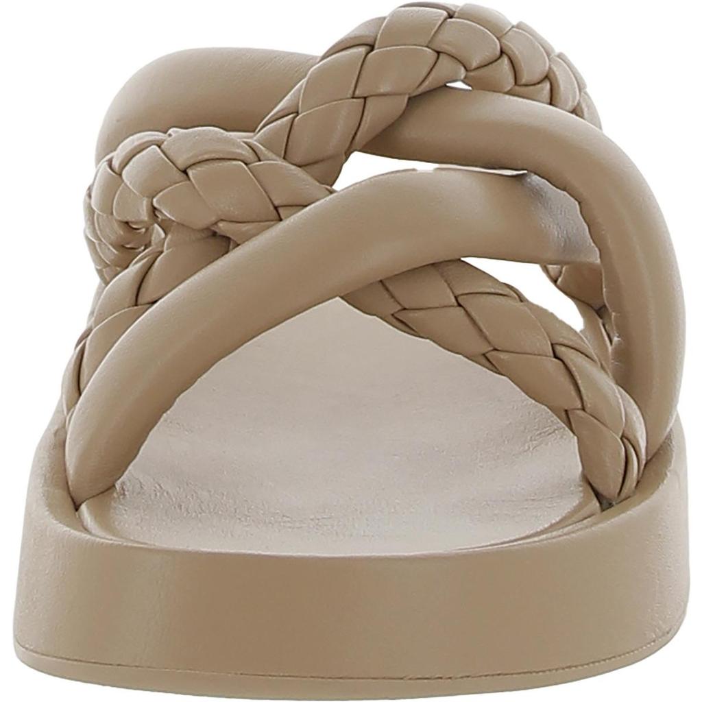 Ash Vanessa Womens Leather Braided Slide Sandals