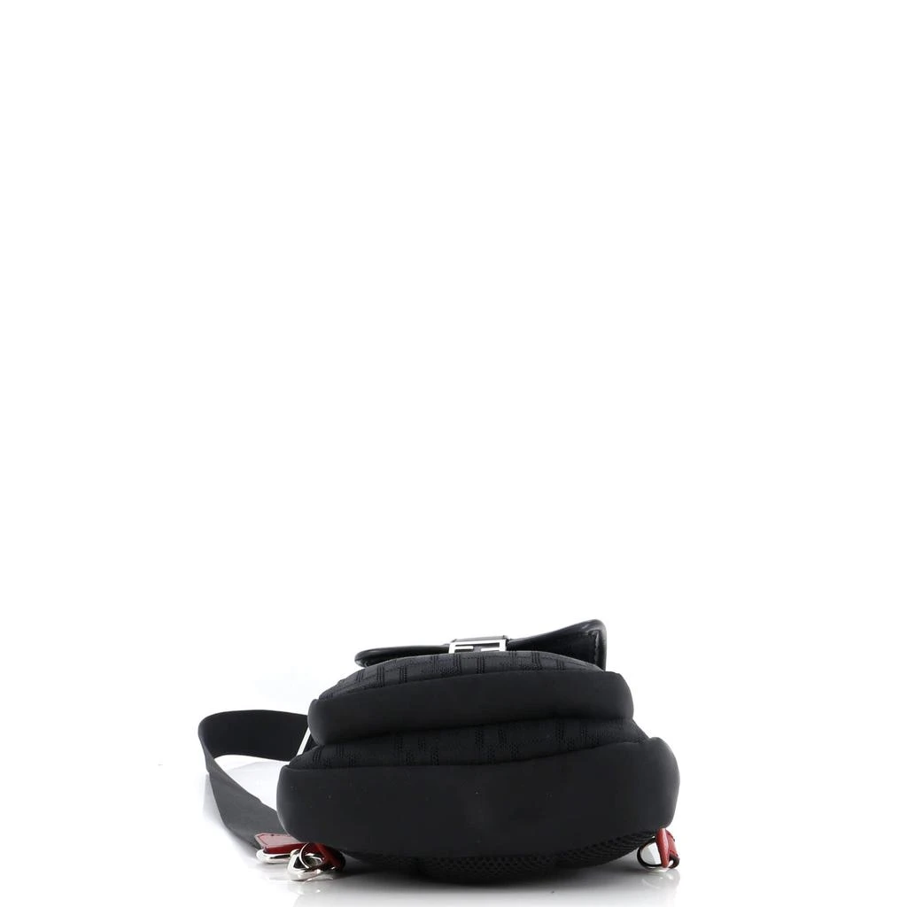 Fendi Pocket Zip Sling Bag Zucca Mesh with Nylon 4