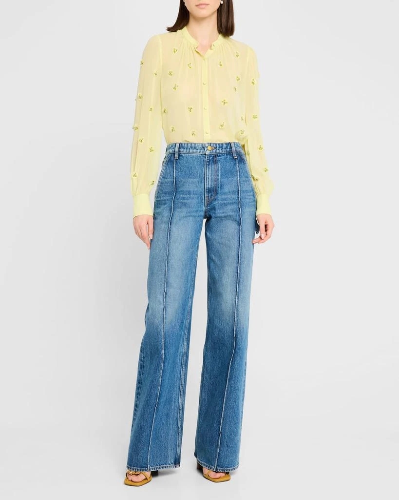 Ulla Johnson Bea Beaded Silk Blouse 2