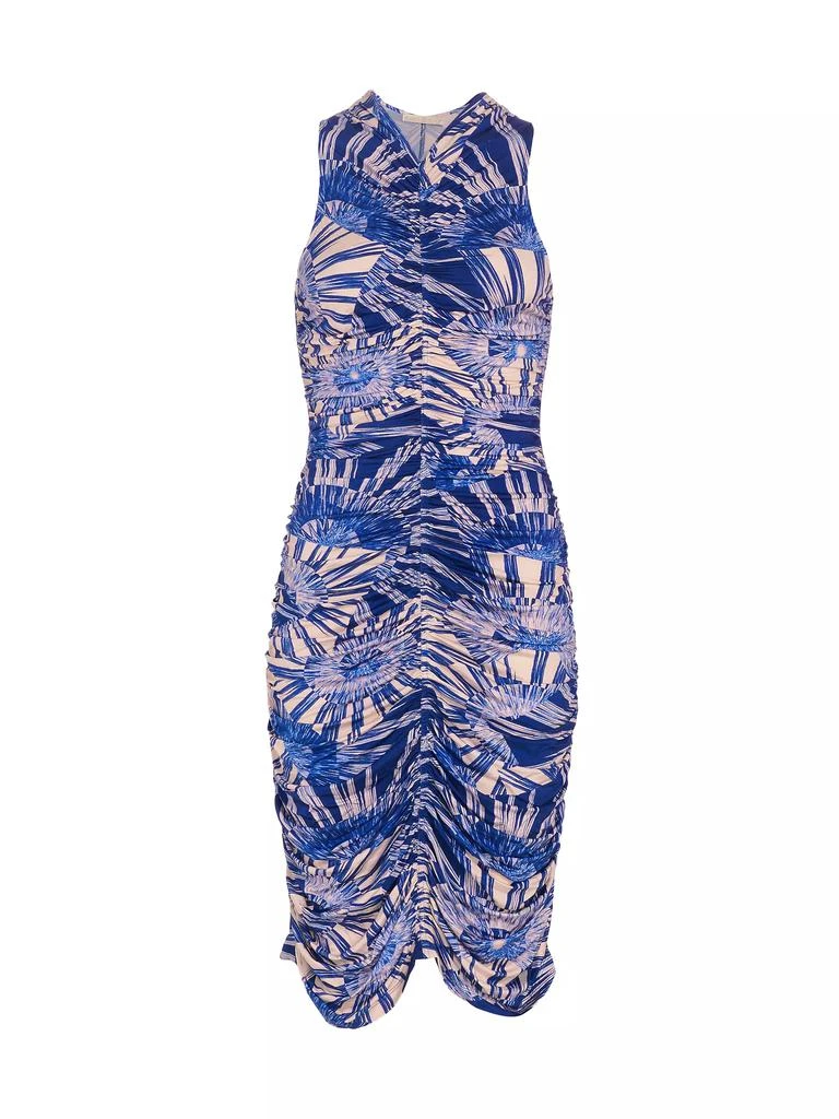Marie Oliver Jasmine Geometric Ruched Knee-Length Dress 1
