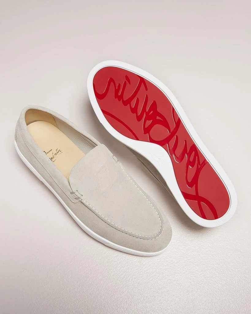 Christian Louboutin Men's Varsiboat Red Sole Leather Boat Shoes 2