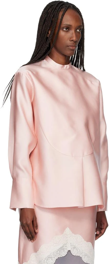 Jil Sander Pink Satin Blouse 2