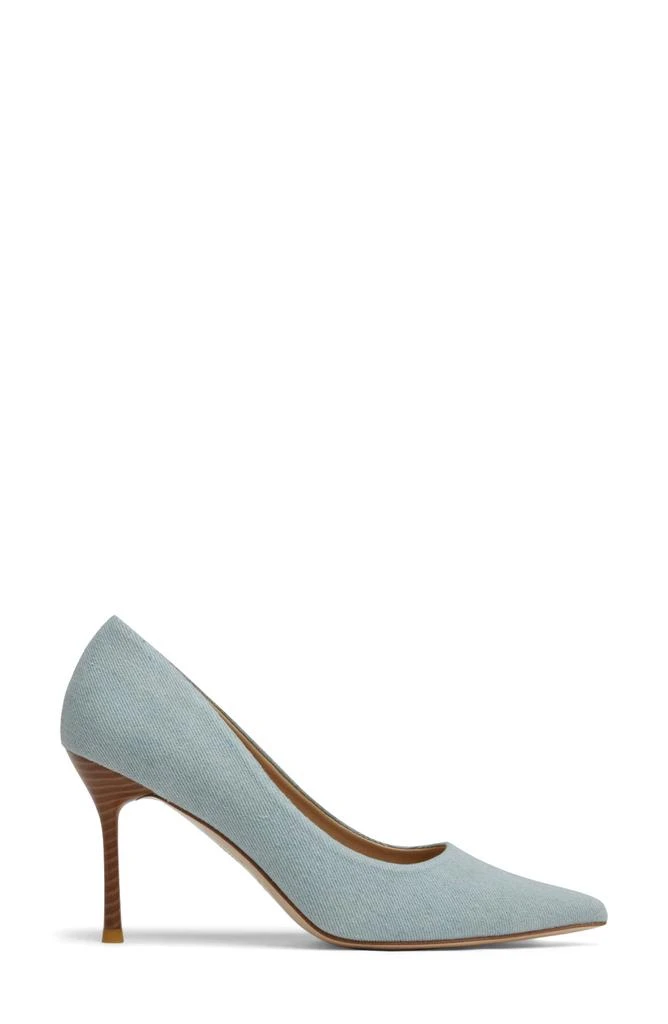 7 For All Mankind Denim Pointed Toe Pump 4
