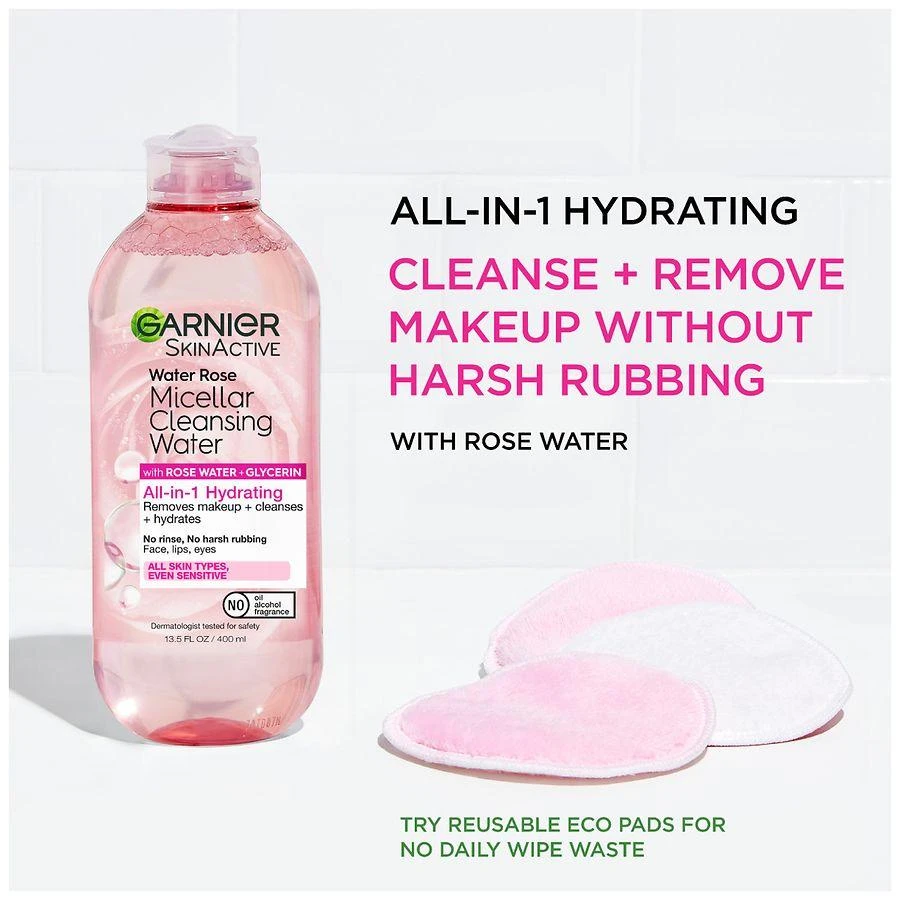 SkinActive Micellar Cleansing Water & Makeup Remover with Rose Water 3