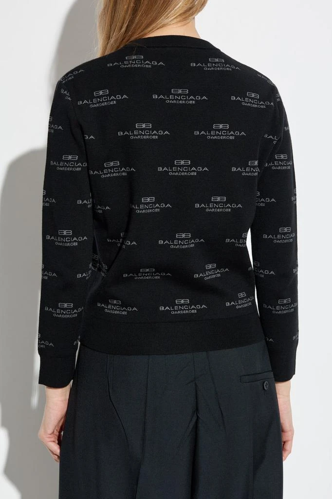 Balenciaga Balenciaga Logo Intarsia Knit Sweater 3