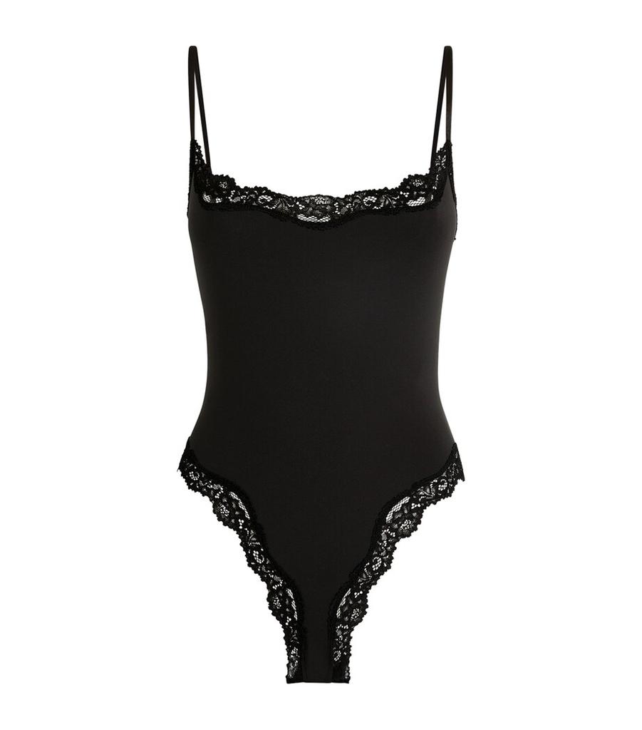 SKIMS Fits Everybody Lace-Trim Bodysuit