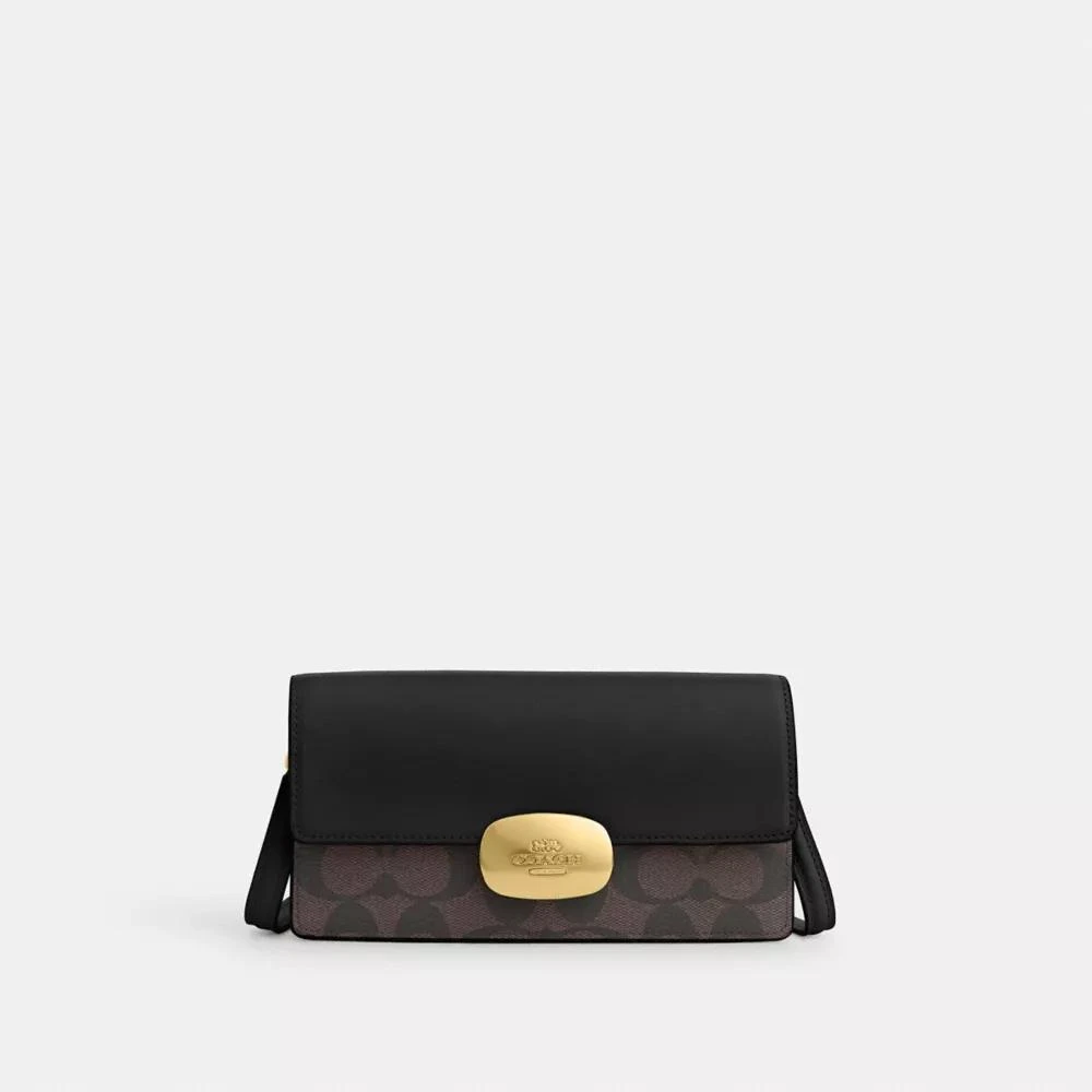 Coach Eliza Small Flap Crossbody In Signature Canvas 1