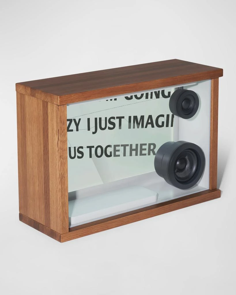 COTODAMA Lyric Speaker Box, Oak Wood 2