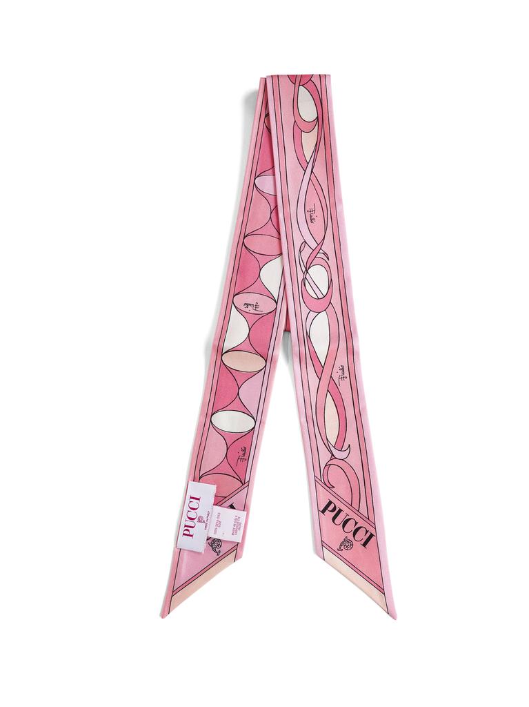 PUCCI PUCCI | Pink printed silk twill scarf | Women | PZ