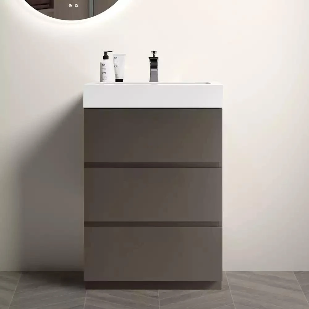 Streamdale Furniture Streamdale 24" Gray Bathroom Vanity with Sink
