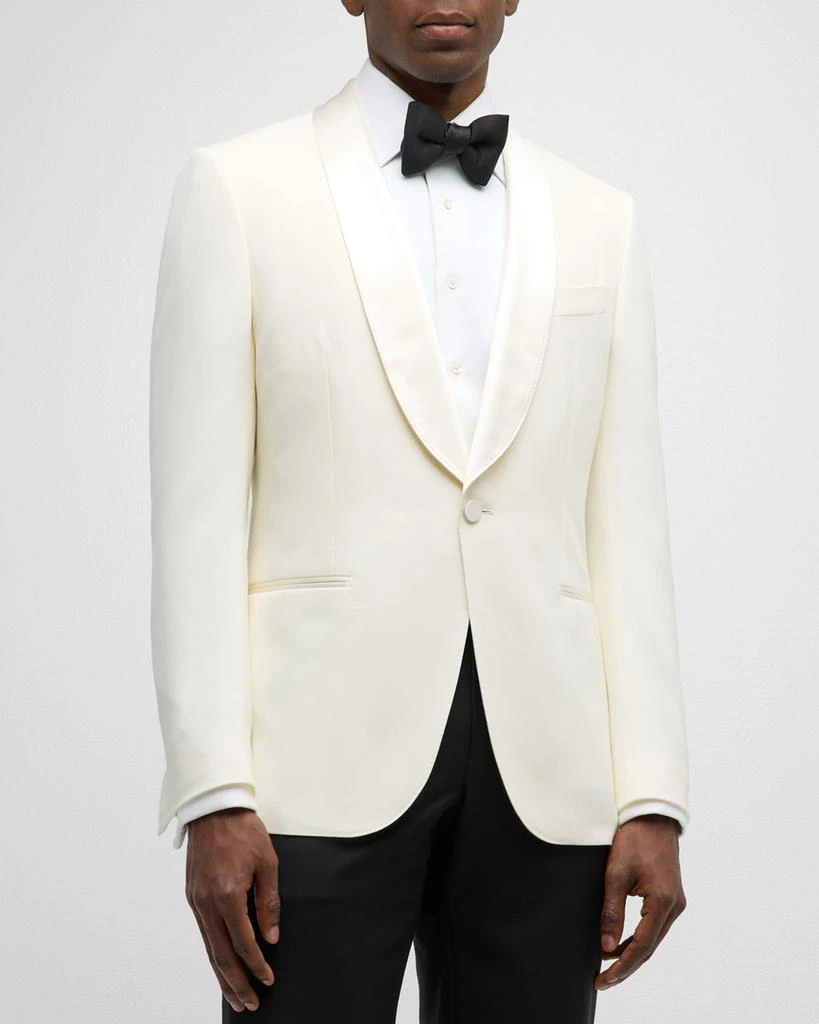 Zegna Men's Wool Shawl Dinner Jacket 4