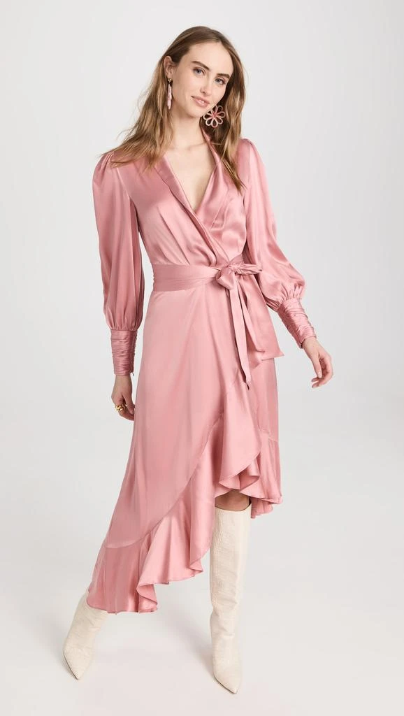 Zimmermann Silk Wrap Midi Dress 5