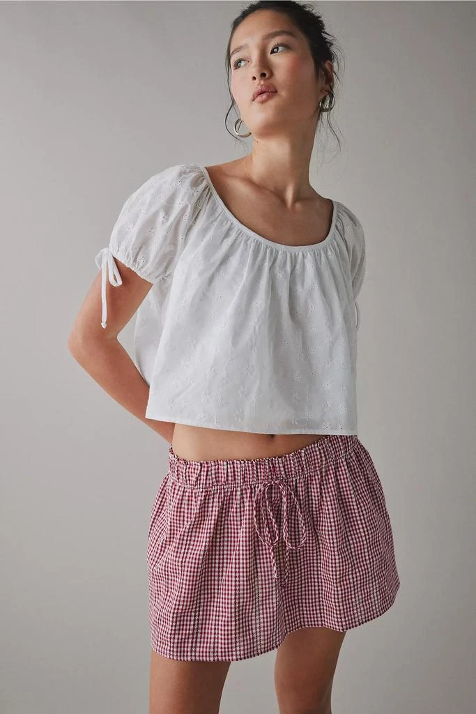 Kimchi Blue Kimchi Blue Emiline Gingham Cotton Low-Rise Mini Skirt 2