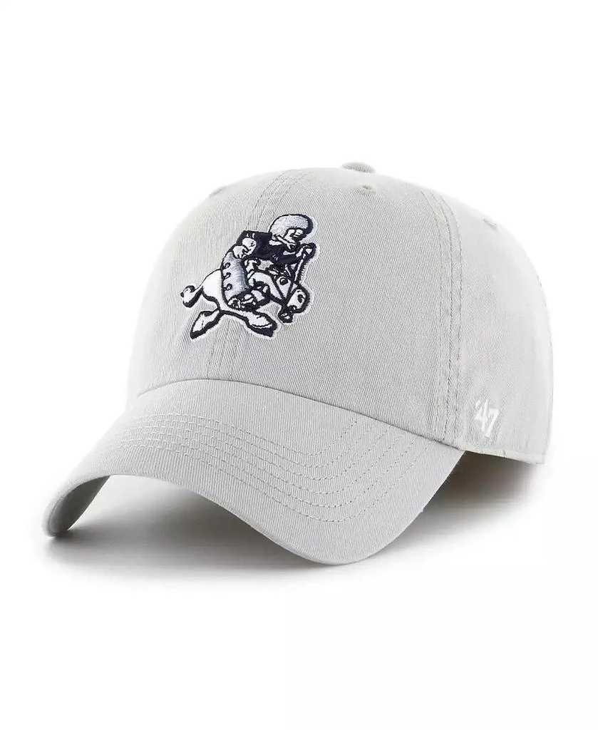 47 Brand Men's Gray Dallas Cowboys Gridiron Classics Franchise Legacy Fitted Hat 1