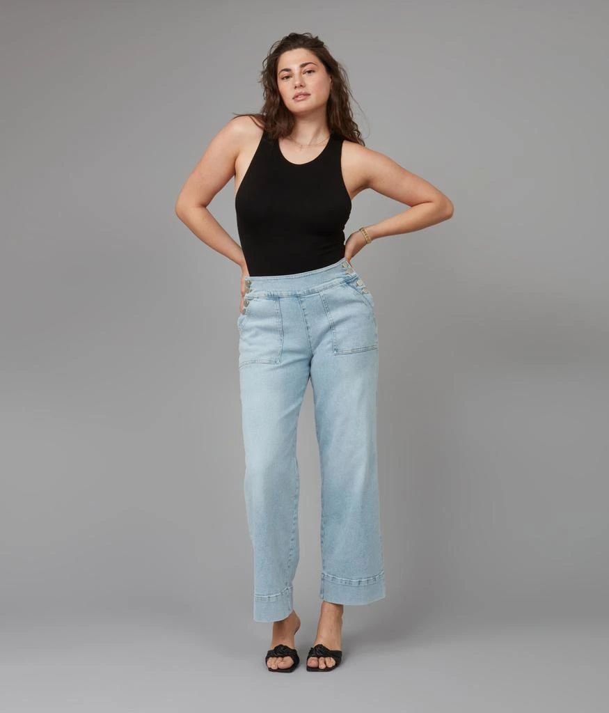 Lola Jeans Women's COLETTE-CM High Rise Wide Leg Jeans 2